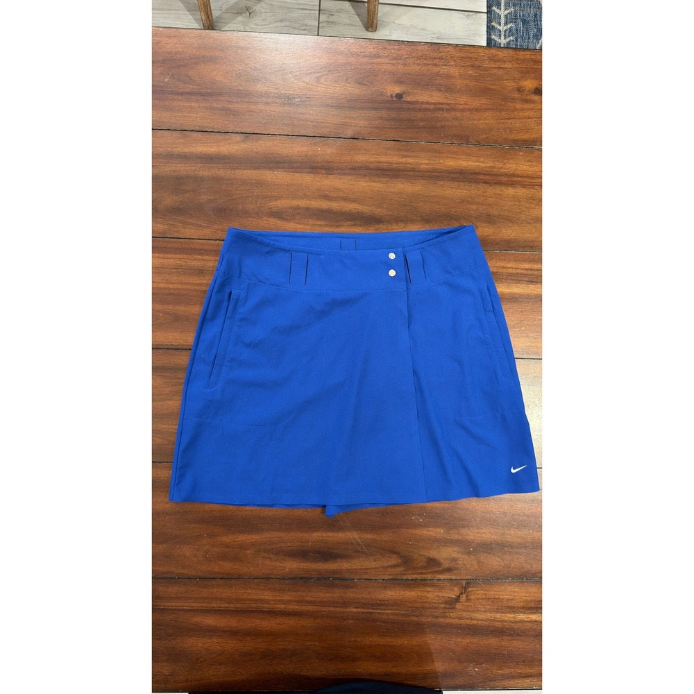 Nike Golf Dri-FIT Royal Blue Wrap Skort Women Size 6 Active Performance Skirt